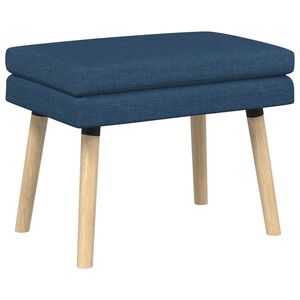 vidaXL Banco de Camadas Duplas Azul 60 x 40 x 46 cm Tecido