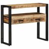 vidaXL Aparador Castanho 90 x 33 x 75 cm Madeira de manga maci&ccedil;a