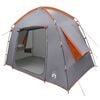 vidaXL Barraca Cabana Cinza e Laranja 210 x 210 x 138 cm Poli&eacute;ster