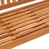 vidaXL Banco de jardim 3 lugares c/ mesa 150 cm madeira de teca maciça