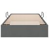 vidaXL Cama com Armazenamento Cinza Escuro 90 x 190 cm tecido