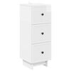 vidaXL Gabinete de Gavetas Branco Brilhante 33 x 34,5 x 90 cm