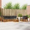 vidaXL Conjunto de Sof&aacute;s para Exterior 7 pcs Natural e Antracite