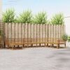 vidaXL Conjunto de Sof&aacute;s para Exterior 8 pcs Natural