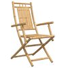 vidaXL Cadeiras de jardim dobráveis 4 pcs 53x66x99 cm bambu