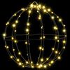 vidaXL Bola com 96 LEDs Branco quente 30 cm Metal