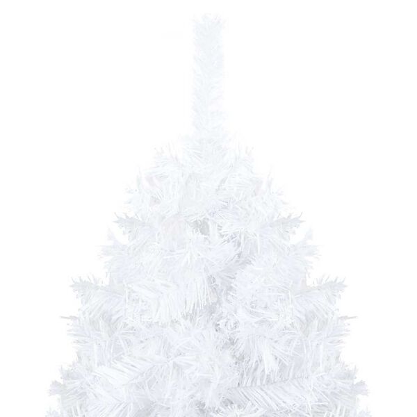 vidaXL &Aacute;rvore Natal artificial pr&eacute;-iluminada c/ bolas branco