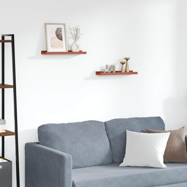 vidaXL Prateleira de Parede 2 pcs Vermelho 40 x 9 x 3 cm