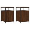 vidaXL Mesas cabeceira 2pcs 40x42x60cm deriv.madeira carvalho castanho
