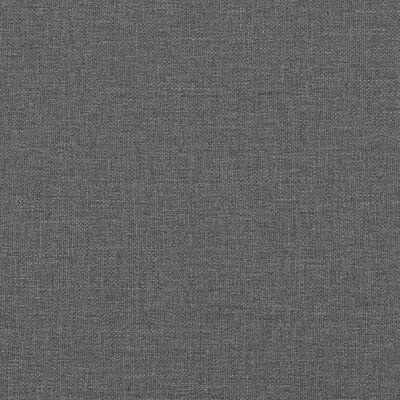 vidaXL Sofá de 2 lugares em tecido 120 cm cinzento-escuro