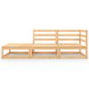 vidaXL 4 pcs conjunto lounge de jardim pinho maciço