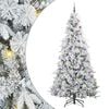 vidaXL &Aacute;rvore de Natal Articulada Artificial Branco 240 cm PE e PVC