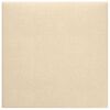 vidaXL Painel de parede 12 pcs 30x30 cm tecido 1,08 m² cor creme