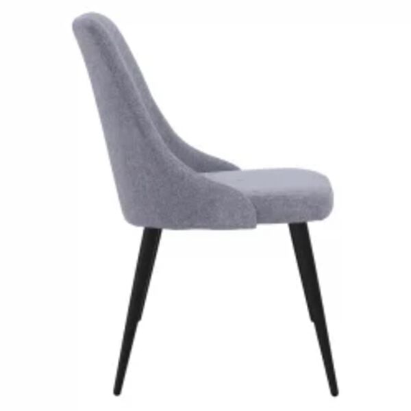 vidaXL Cadeiras de jantar 4 pcs tecido cinzento-claro