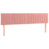vidaXL Cama boxspring com colch&atilde;o 120x190 cm veludo rosa