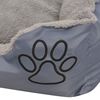 vidaXL Cama para c&atilde;es com almofada acolchoada tamanho XL cinzento
