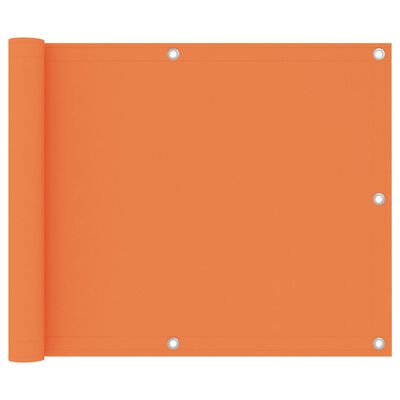 vidaXL Tela de varanda 75x600 cm tecido Oxford laranja