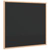 vidaXL Quadro negro com moldura em madeira de pinho maci&ccedil;o preto 60x55 cm