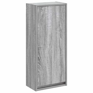 vidaXL Vanidade de Pia de Parede Sonoma cinzento 35 x 20 x 81 cm