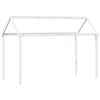 vidaXL Cama alta com telhado 90x190 cm pinho maci&ccedil;o branco