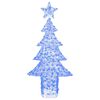 vidaXL &Aacute;rvore de Natal com 240 LEDs Azul 180 cm Acr&iacute;lo