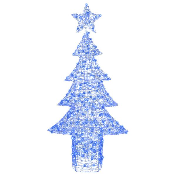 vidaXL &Aacute;rvore de Natal com 240 LEDs Azul 180 cm Acr&iacute;lo