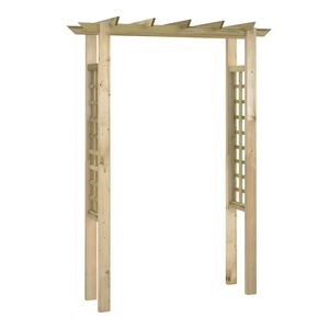 vidaXL P&eacute;rgola 150x60x204 cm madeira impregnada