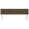 vidaXL Cabeceira de cama 2 pcs tecido 90x5x78/88 cm castanho