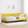 vidaXL Estrutura de Cama de Canto com Colch&atilde;o 2 pcs Amarelo Veludo