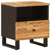 vidaXL Gabinete de Cama com gaveta Castanho 40 x 33 x 46 cm