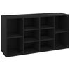 vidaXL Sapateira 103x30x55 cm contraplacado preto