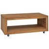 vidaXL Mesa de centro 110x60x40 cm madeira de teca maci&ccedil;a