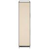 vidaXL Sapateira com cobertura 58x28x106 cm tecido cor creme