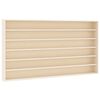 vidaXL Vitrine de colecionador de madeira com 6 prateleiras 100x9x55 cm