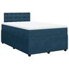 vidaXL Cama boxspring com colch&atilde;o 120x200 cm veludo azul