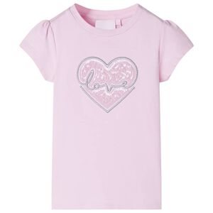 T-shirt de crian&ccedil;a rosa-claro 104