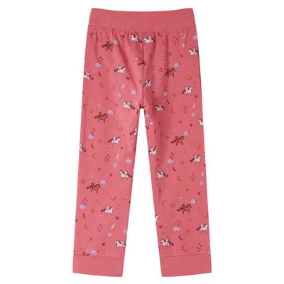 Pijama de manga comprida para criança rosa-velho 92