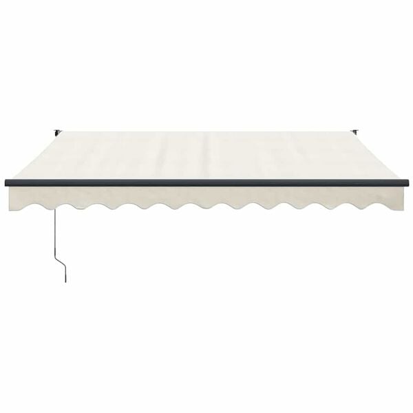 vidaXL Toldo retr&aacute;til 3x2,5 m tecido e alum&iacute;nio cor creme