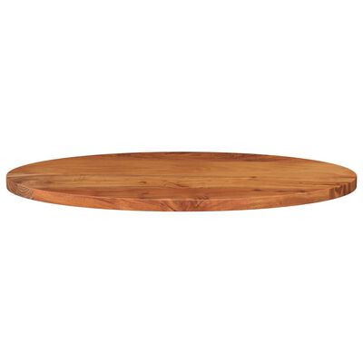 vidaXL Tampo de mesa oval 100x50x2,5 cm madeira de acácia maciça