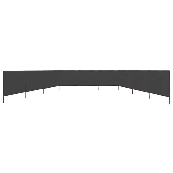 vidaXL Para-vento com 9 pain&eacute;is em tecido 1200x120 cm antracite