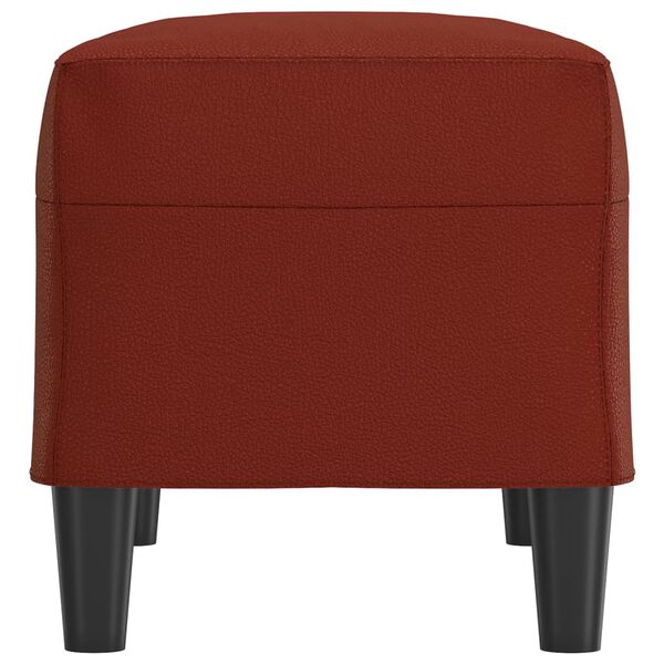 vidaXL Banco 70x35x41 cm couro artificial vermelho tinto