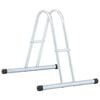 vidaXL Suporte independente para 1 bicicleta a&ccedil;o galvanizado