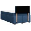 vidaXL Cama boxspring com colch&atilde;o 120x190 cm tecido azul