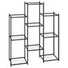 vidaXL Suporte de vasos 83x25x100 cm ferro preto