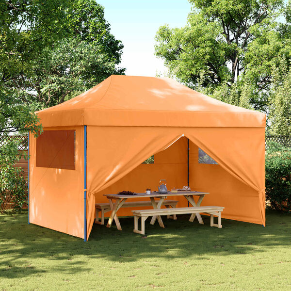 vidaXL Tenda de Festa Laranja 279 x 410 x 315 cm Tecido Oxford