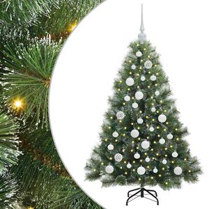vidaXL &Aacute;rvore de Natal Artificial com 150 LEDs Verde 120 cm PE e PVC