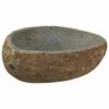 vidaXL Bacia de rio em pedra Cinzento-claro (30-37) x (25-30) x 12 cm