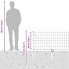 vidaXL Cerca com Postes Cinzeto 0.6 x 25 m A&ccedil;o
