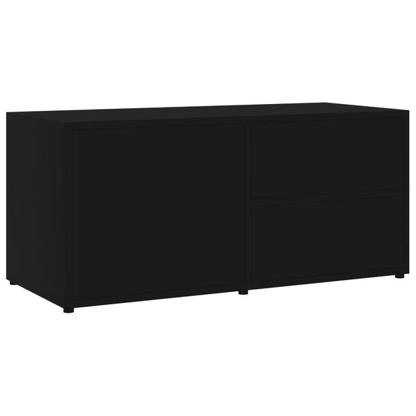 vidaXL Móvel de TV 80x34x36 cm derivados de madeira preto