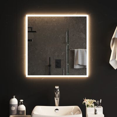 vidaXL Espelho de casa de banho com luzes LED 60x60 cm